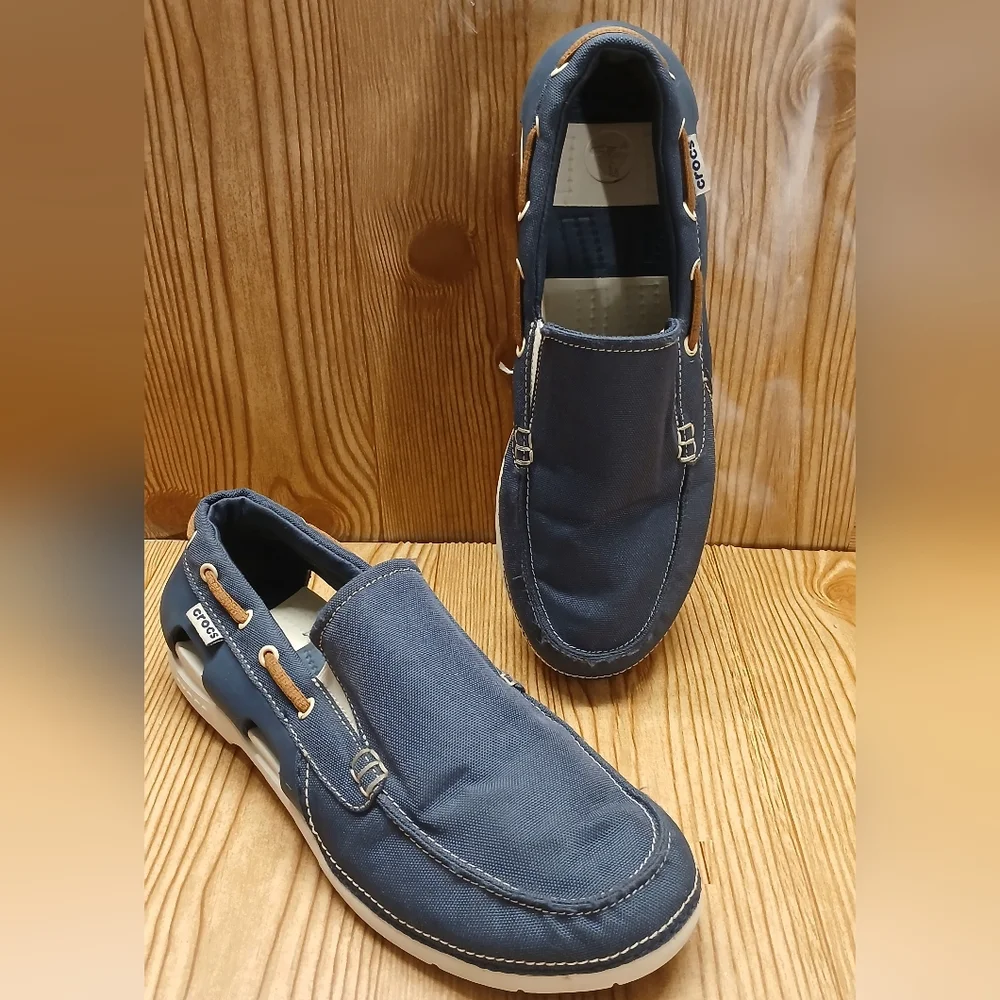 Crocs Men's Blue Casual Loafers - Picture 4 of 16